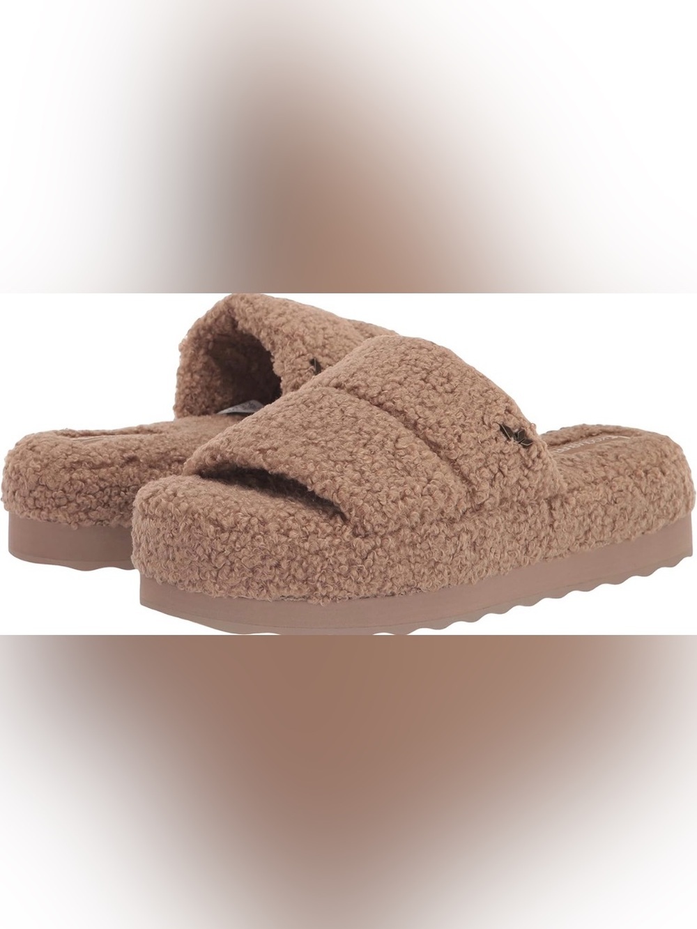 Koolaburra Bouclé Slide Slippers in Taupe
